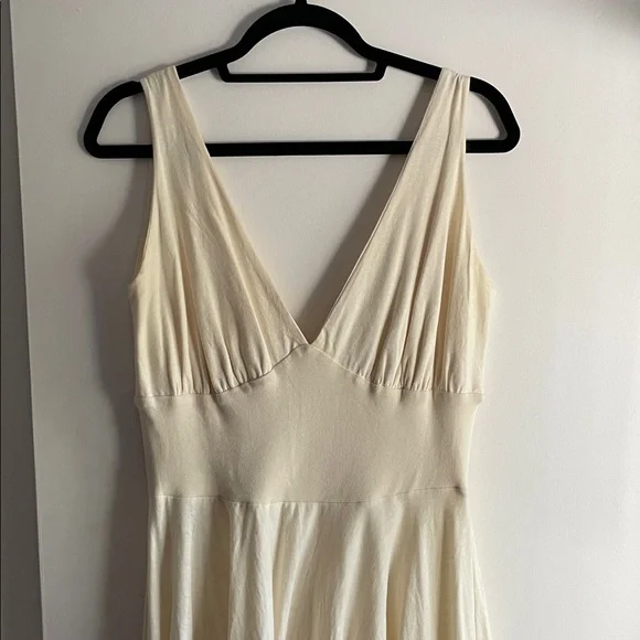 Cream 100% Organic Cotton Boutique Dress size M coastal cowgirl - Picture 4 of 4